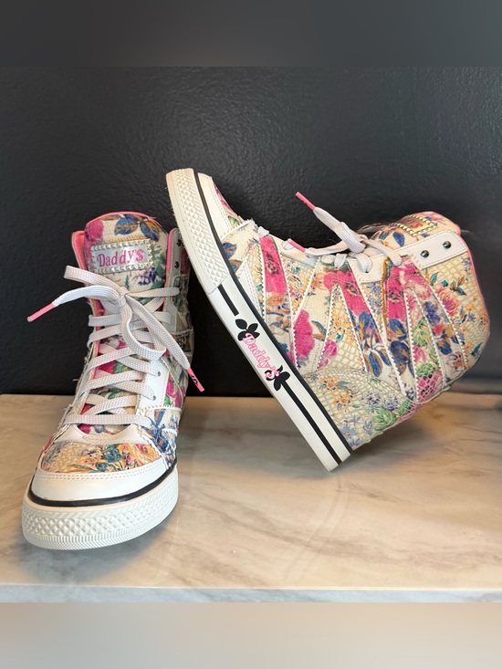 Daddy’s Money Shoes - 2013 Daddy's Money Pink Floral High-Top Sneakers for Women New